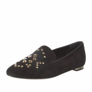 Burberry suede studded loafers